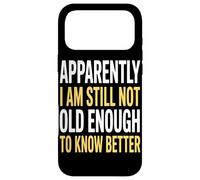 Carcasa para iPhone 17 Pro MAX Aparentemente Todavía No Tengo Edad Suficiente Eventos