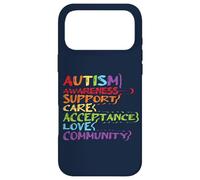 Carcasa para iPhone 17 Pro MAX Apoyo al Autismo Atención Aceptación Amor Comunidad