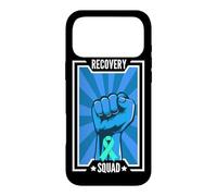 Carcasa para iPhone 17 Pro MAX Apoyo Squad Adicción Recuperación Conciencia Sobriedad