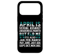 Carcasa para iPhone 17 Pro MAX April is Sexual Assault Awareness Month Gifts Teal Ribbon