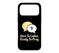 Carcasa para iPhone 17 Pro MAX Aquí para Escuchar Listo para Orar Consejero Cristiano