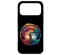Carcasa para iPhone 17 Pro MAX Árbol de la Vida Naturaleza Colorida Yin Yang Zen Yoga Meditación