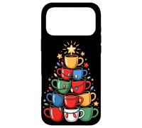 Carcasa para iPhone 17 Pro MAX Árbol De Navidad Taza De Café Cafeína Espresso Barista