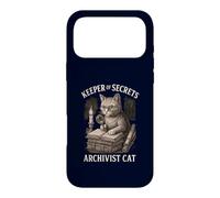 Carcasa para iPhone 17 Pro MAX Archivero Cat Keeper of Secrets, Amante de los Libros Antiguos