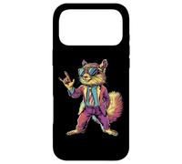 Carcasa para iPhone 17 Pro MAX Ardilla Rock n Roll Heavy Metal Pop Art Animal Ilustración