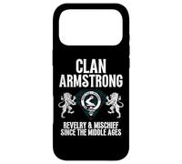Carcasa para iPhone 17 Pro MAX Armstrong Clan Scottish Name Escudo de Armas Familia de tartán