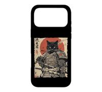 Carcasa para iPhone 17 Pro MAX Arte en Tinta Samurai Cat Warrior Ink Kawaii Anime Cat Samurai