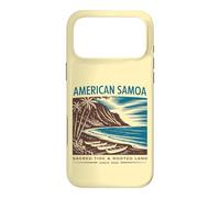 Carcasa para iPhone 17 Pro MAX Arte Retro de la Tierra Sagrada de Samoa Americana