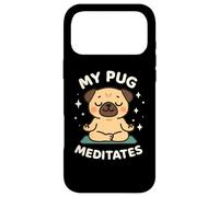 Carcasa para iPhone 17 Pro MAX Arte temático de Perro Lindo My Pug Meditates