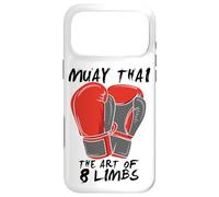 Carcasa para iPhone 17 Pro MAX Artes Marciales Muay Thai El Arte De 8 Miembros Cita Boxeo Tailandés