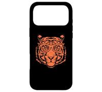 Carcasa para iPhone 17 Pro MAX Artistic Orange Tiger Head & Hipster Glasses Funny Graphic