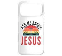 Carcasa para iPhone 17 Pro MAX Ask Me About Jesus
