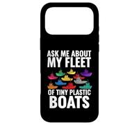 Carcasa para iPhone 17 Pro MAX Ask Me About My Fleet of Tiny Plastic Boats 3D Printing Fun