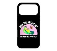 Carcasa para iPhone 17 Pro MAX Ask Me About My Senegal Parrot - Dueño de pájaro Divertido