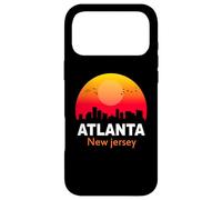 Carcasa para iPhone 17 Pro MAX Atlanta New Jersey Vintage Retro Sunset City State USA