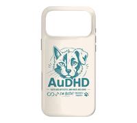 Carcasa para iPhone 17 Pro MAX AuDHD Autismo Y TDAH Perro Gato Ambos