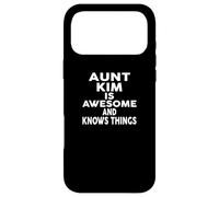 Carcasa para iPhone 17 Pro MAX Aunt Kim Is Awesome and Knows Things Shirt Kim