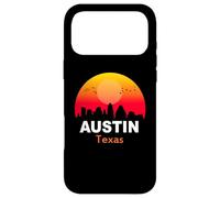 Carcasa para iPhone 17 Pro MAX Austin Texas State USA Vintage Sunset Retro City Skyline