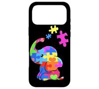 Carcasa para iPhone 17 Pro MAX Autism Elephant Gift Autism Awareness Autistic Black