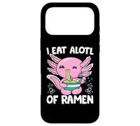 Carcasa para iPhone 17 Pro MAX Axolotl Eating Ramen Noodles - I Eat Alotl of Ramen Axolotl