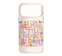 Carcasa para iPhone 17 Pro MAX Ayudando a Little Minds Bloom Teacher Floral Mariposa Manzana