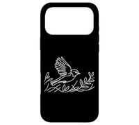 Carcasa para iPhone 17 Pro MAX Azulejo Oriental Line Art Pajaro