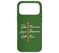 Carcasa para iPhone 17 Pro MAX Back Country Hikers Creed Backpacker Lema Inspirado en el Lema
