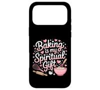 Carcasa para iPhone 17 Pro MAX Baking Is My Spiritual Gift - Gráfico Divertido Rosa