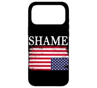 Carcasa para iPhone 17 Pro MAX Bandera Americana al revés Vergüenza Políticas antigubernamentales