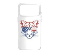 Carcasa para iPhone 17 Pro MAX Bandera Americana patriótica del 4 de Julio de Cougar Lion USA