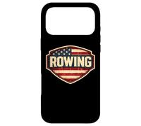 Carcasa para iPhone 17 Pro MAX Bandera Americana Vintage Rowing Crew Atleta Rower Patriot USA