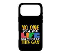 Carcasa para iPhone 17 Pro MAX Bandera arcoíris Nadie me Dijo la Vida Este Orgullo Gay LGBTQ