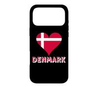 Carcasa para iPhone 17 Pro MAX Bandera danesa patriótica danesa para Hombres, Mujeres y niños, corazón de Dinamarca