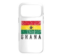 Carcasa para iPhone 17 Pro MAX Bandera de Ghana Envejecida para Hombres, Mujeres y niños Ghana