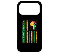Carcasa para iPhone 17 Pro MAX Bandera de Juneteenth Pan African Civil Rights Black Power Fist