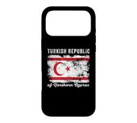 Carcasa para iPhone 17 Pro MAX Bandera de la República Turca del Norte de Chipre desgastada