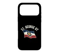 Carcasa para iPhone 17 Pro MAX Bandera de Utah de San Jorge Utah, diseño de Estilo Envejecido