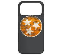 Carcasa para iPhone 17 Pro MAX Bandera del Estado de Tennessee Vintage Envejecida TN Naranja y Blanca