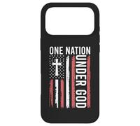 Carcasa para iPhone 17 Pro MAX Bandera Patriota Cristiana de One Nation Under God