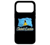 Carcasa para iPhone 17 Pro MAX Bandera patriótica de Santa Lucía para Hombres, Mujeres y niños del Caribe