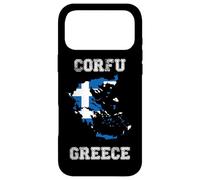 Carcasa para iPhone 17 Pro MAX Bandera Retro de Grecia Envejecida de Corfú