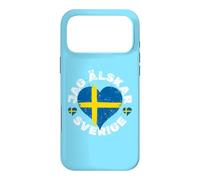 Carcasa para iPhone 17 Pro MAX Bandera Suecia Vintage Genial Orgullosos Aficionados Suecos