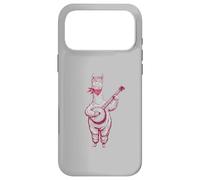 Carcasa para iPhone 17 Pro MAX Banjo Playing Alpaca Retro Animal Bluegrass Picker