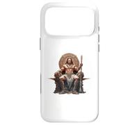 Carcasa para iPhone 17 Pro MAX Bárbaro musculoso Sentado en un Trono