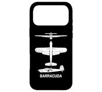 Carcasa para iPhone 17 Pro MAX Barracuda British WW2 Torpedo Dive Bomber Avión Siluetas