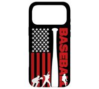Carcasa para iPhone 17 Pro MAX Baseball Bat American Flag USA Sports