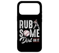 Carcasa para iPhone 17 Pro MAX Baseball Rub Some Dirt On It Frases de Humor Divertido Citas