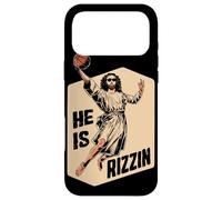 Carcasa para iPhone 17 Pro MAX Basketball Slam Dunk Jesús Memes Él ha resucitado Rizzin Jesús