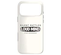 Carcasa para iPhone 17 Pro MAX Batallas silenciosas Mente ruidosa TEPT Glitch Diseño Salud Mental