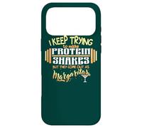 Carcasa para iPhone 17 Pro MAX Batidos proteicos de Margarita para Entrenamiento, Cita Divertida para Levantamiento de Pesas